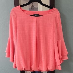 Alyx Women's Pink Bell Sleeve Top